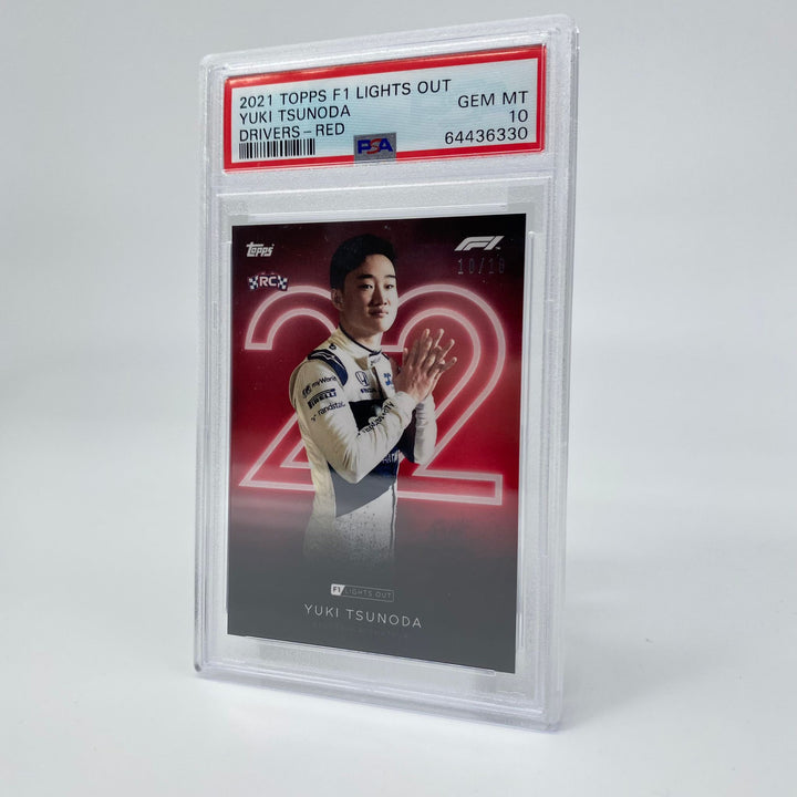 PSA 10 - 10/10 Yuki Tsunoda - Drivers - Rookie Card - Red Parallel