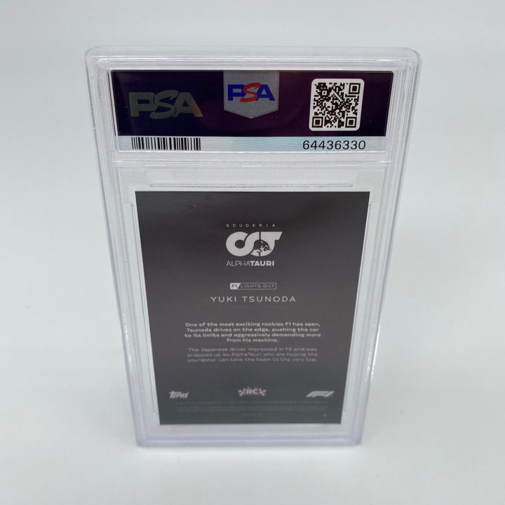 PSA 10 - 10/10 Yuki Tsunoda - Drivers - Rookie Card - Red Parallel