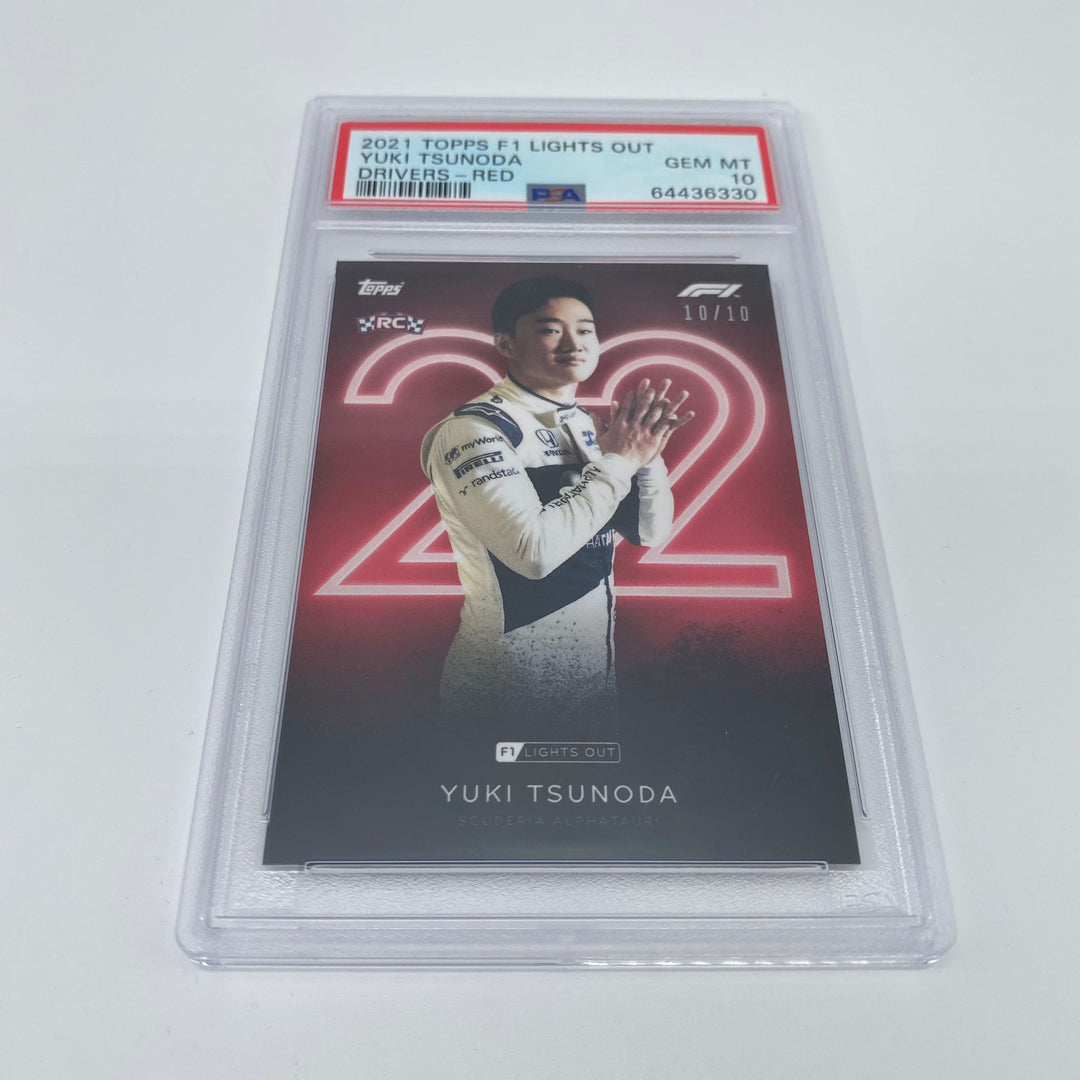 PSA 10 - 10/10 Yuki Tsunoda - Drivers - Rookie Card - Red Parallel